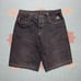 Vintage 90s y2k baggy jeans shorts jorts kikwear black wide leg rave skater 36
