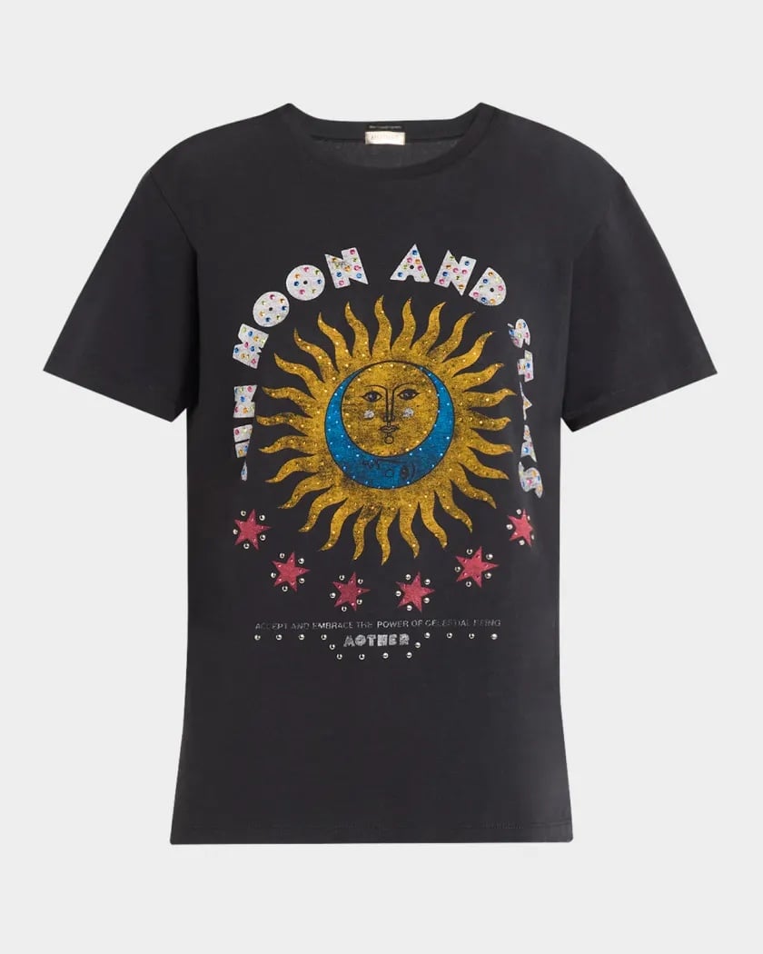 MOTHER Rowdy Embellished Sun Moon & Stars