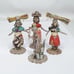 Vintage Indigenous Native Ethnic People Woman Man Clay Figures Jamaica Set of 4