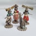 Vintage Indigenous Native Ethnic People Woman Man Clay Figures Jamaica Set of 4