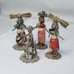 Vintage Indigenous Native Ethnic People Woman Man Clay Figures Jamaica Set of 4