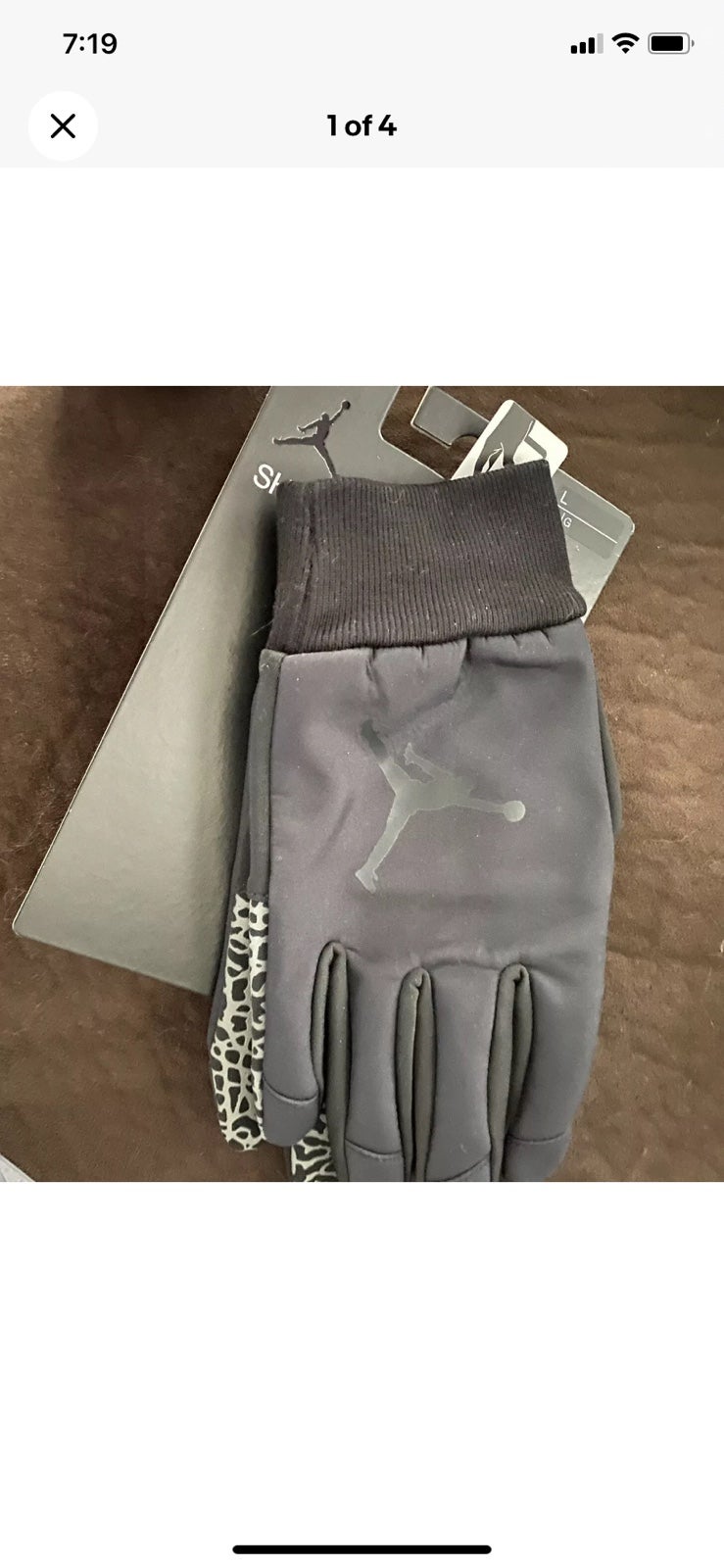 New Air Jordan Mens Gloves Sz.L