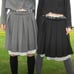 COYSEIO Double Waisted Pleats Skirt