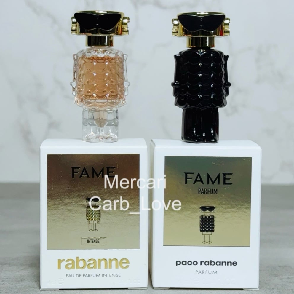 Paco Rabanne Fame Parfum & Intense MINIATURE Duo 0.14oz / 4mL Each Dabbers