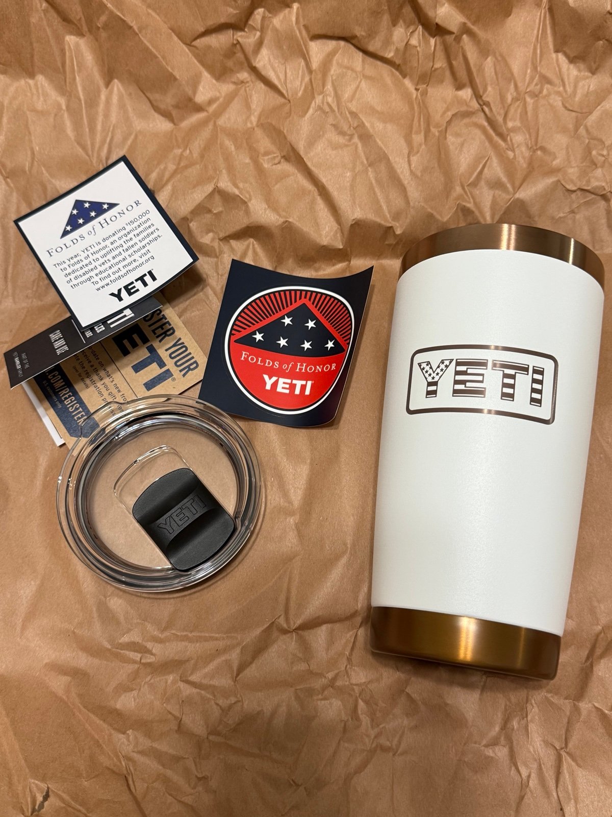 Yeti 20oz Fold of Honor rambler