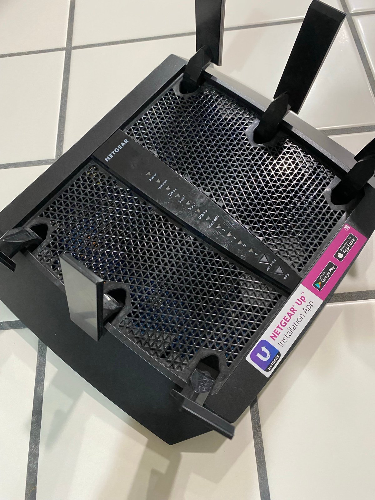 NETGEAR Nighthawk X6S WiFi Gaming Router Model R7900P AC3000 Tri-Band Hi Speed