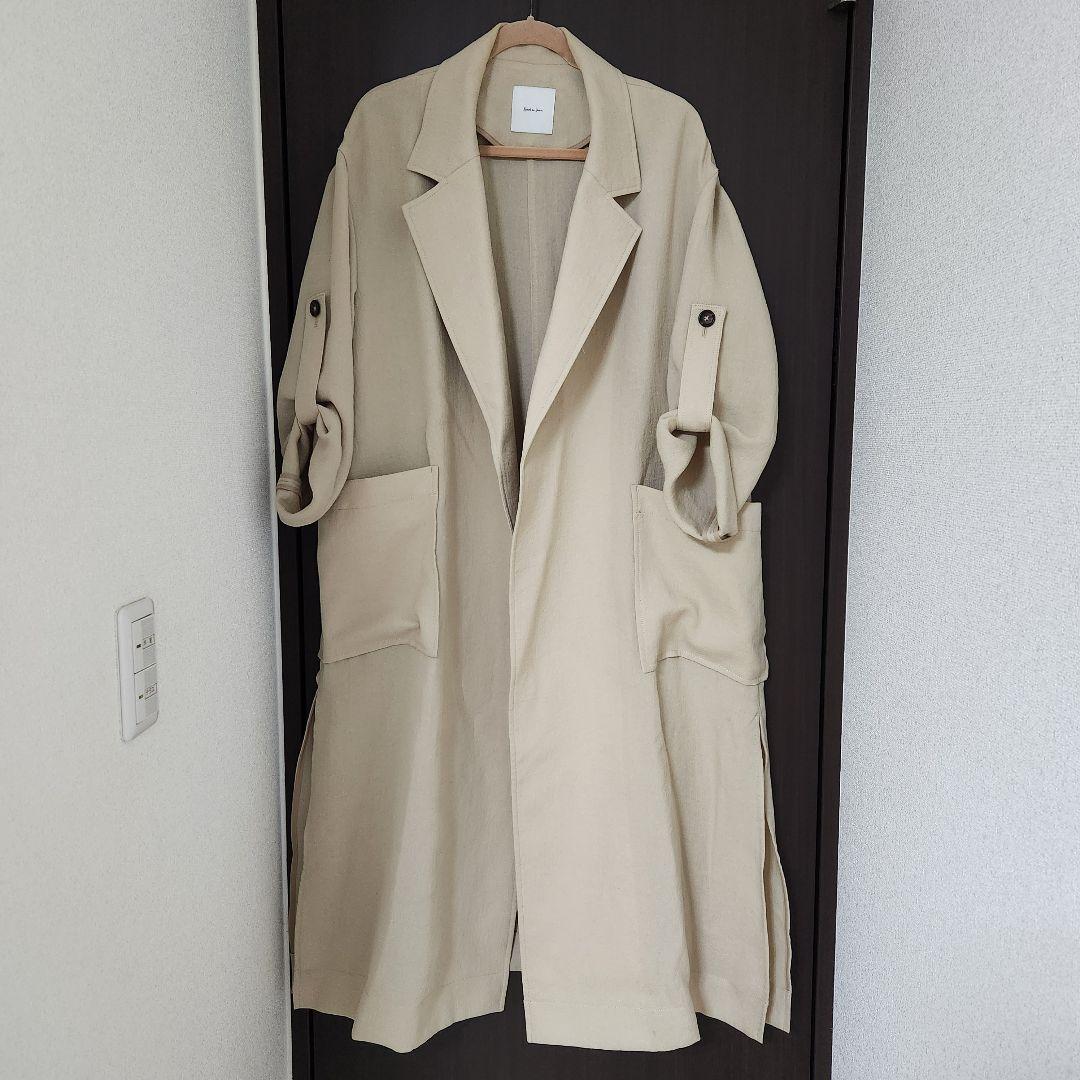 Spick & Span Beige Long Coat, Size 38