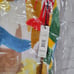 Tahari Brushstroke Canvas Print Maxi Dress M NWT