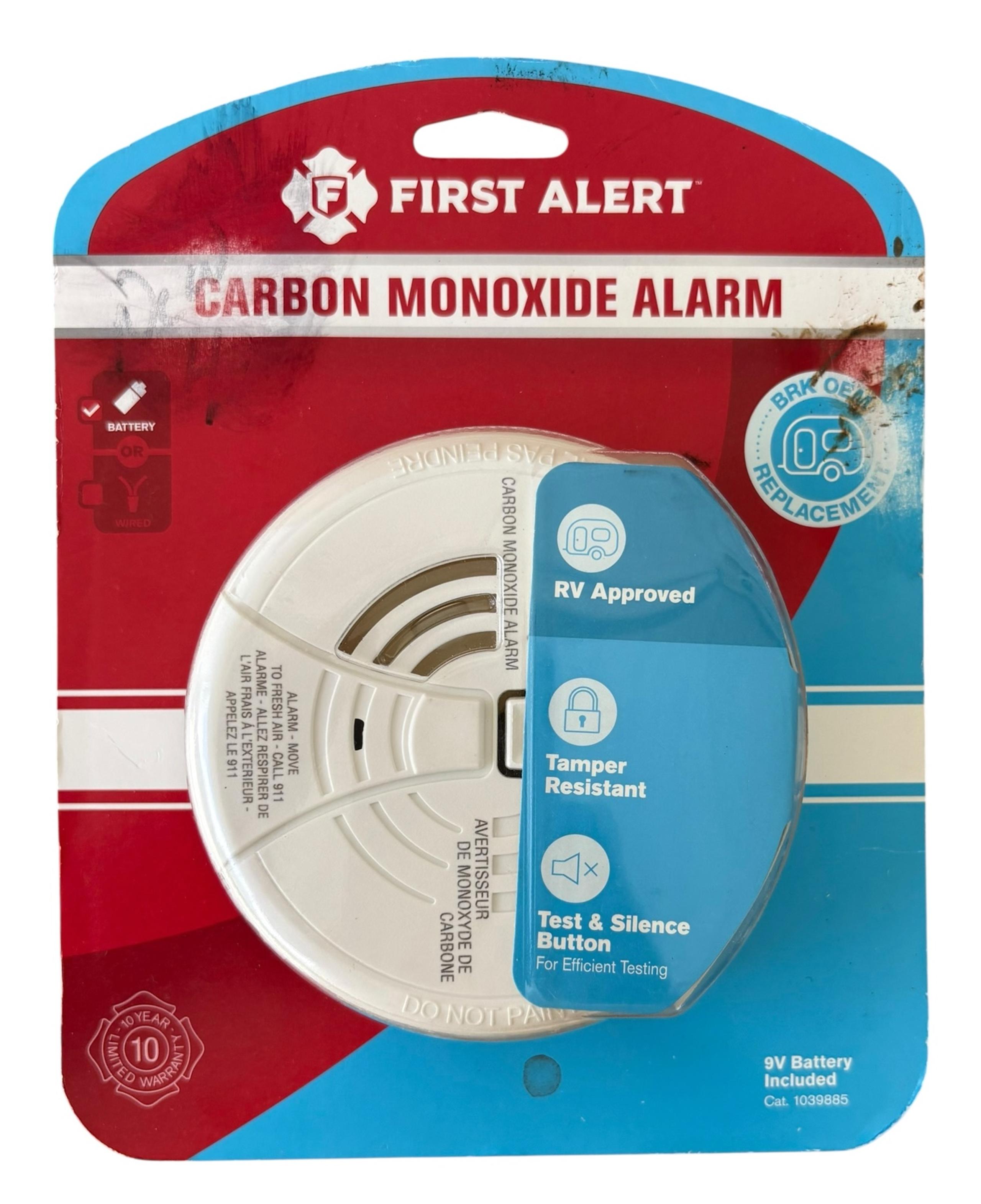 First Alert 1039885 Carbon Monoxide Gas Detector for RV - BRAND NEW