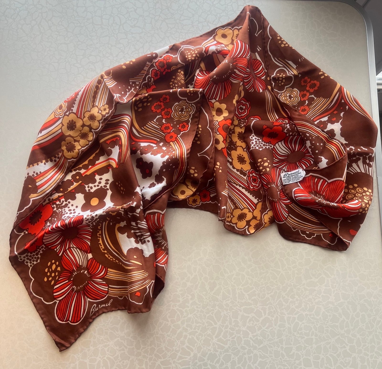 VINTAGE: Burmel | Classic silk scarf