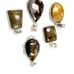 5 Pcs. Sterling Silver Gemstone Penndant