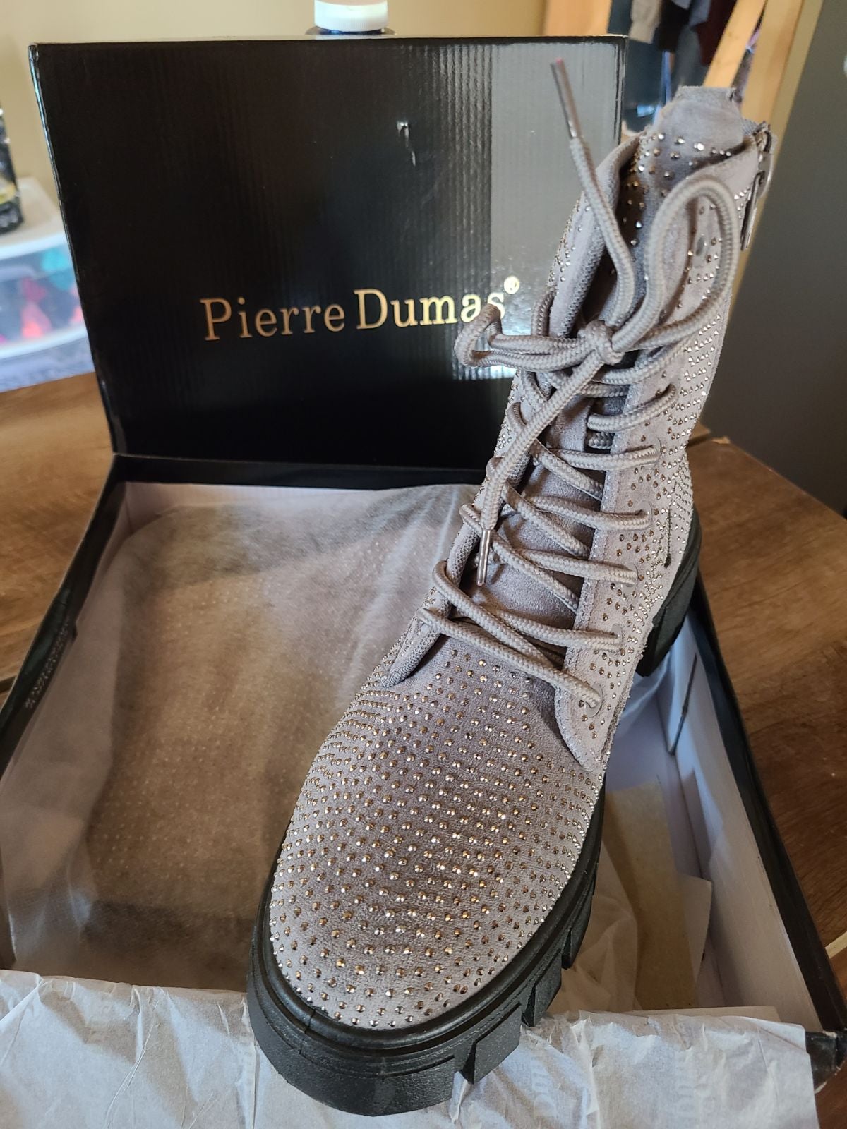 Bejeweled boots