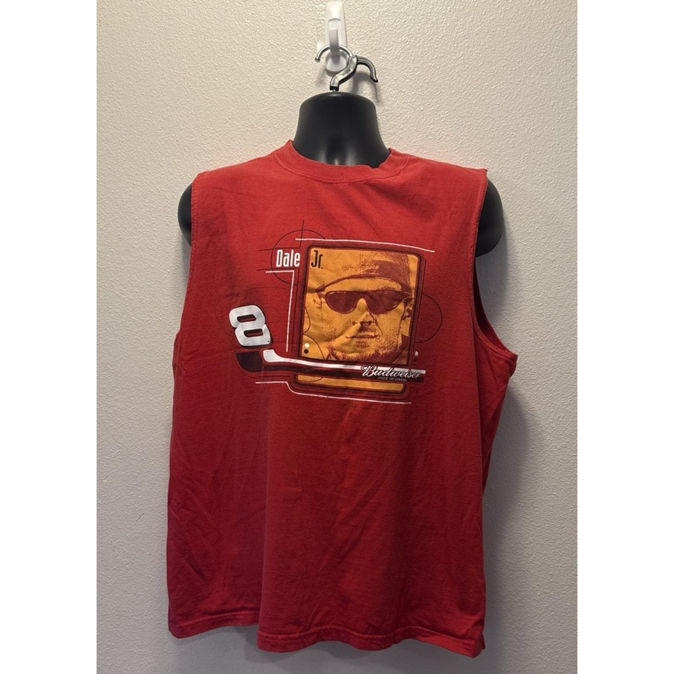 VTG Dale Earnhardt Tank Top Winner Circle Red Nascar Budweiser Mens L