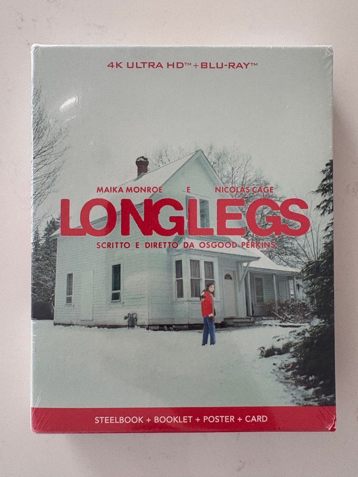 Longlegs Ultra Limited Collector's Edition Steelbook Set 4K UHD Blu-Ray