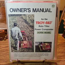 Troy-Bilt HORSE I Roto Tiller 2nd ed Owner & Service Repair Manual Garden 1977