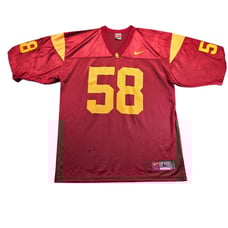 Nike Jersey Mens USC Trojans Number 58 Red University Southern California LARGE