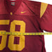 Nike Jersey Mens USC Trojans Number 58 Red University Southern California LARGE
