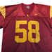 Nike Jersey Mens USC Trojans Number 58 Red University Southern California LARGE