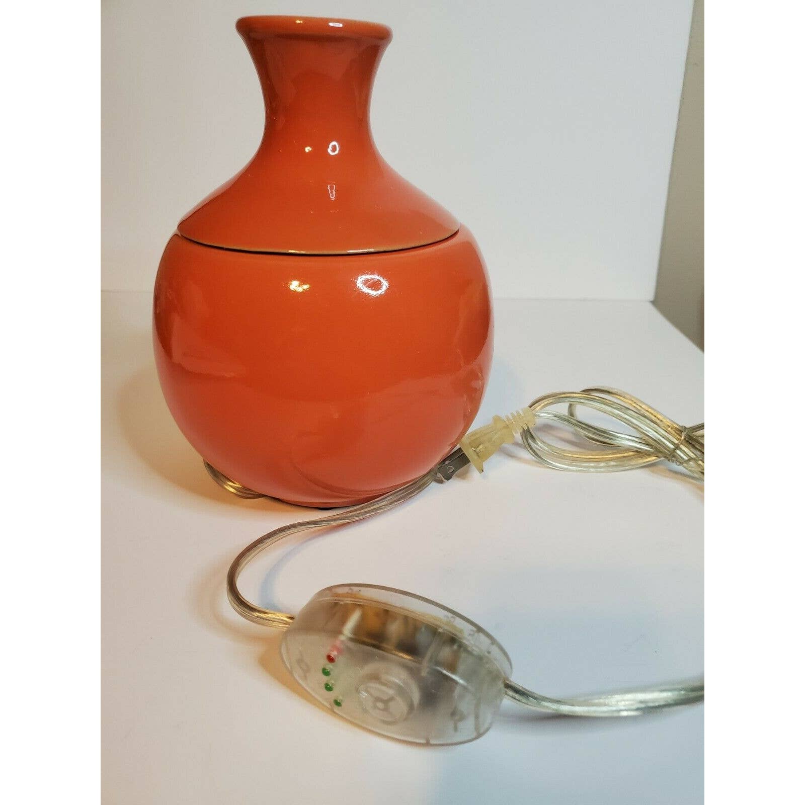 Gold Canyon Candles Wax Warmer Energy Vase W Flowers New