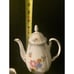 Vtg Porcelain German GKC Bavaria Coffee Pot Creamer Sugar Set Floral Gold Gilded
