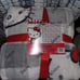 Hello kitty grey with red bow queen size blanket
