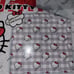 Hello kitty grey with red bow queen size blanket
