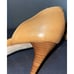 Sergio Rossi Beige Tan Peep Toe D’Orsay Buckle Accented Stiletto Pumps Size 8.5