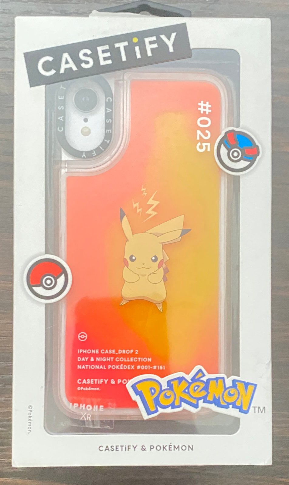 Casetify Pikachu 025 Pokédex iPhone XR in Flame