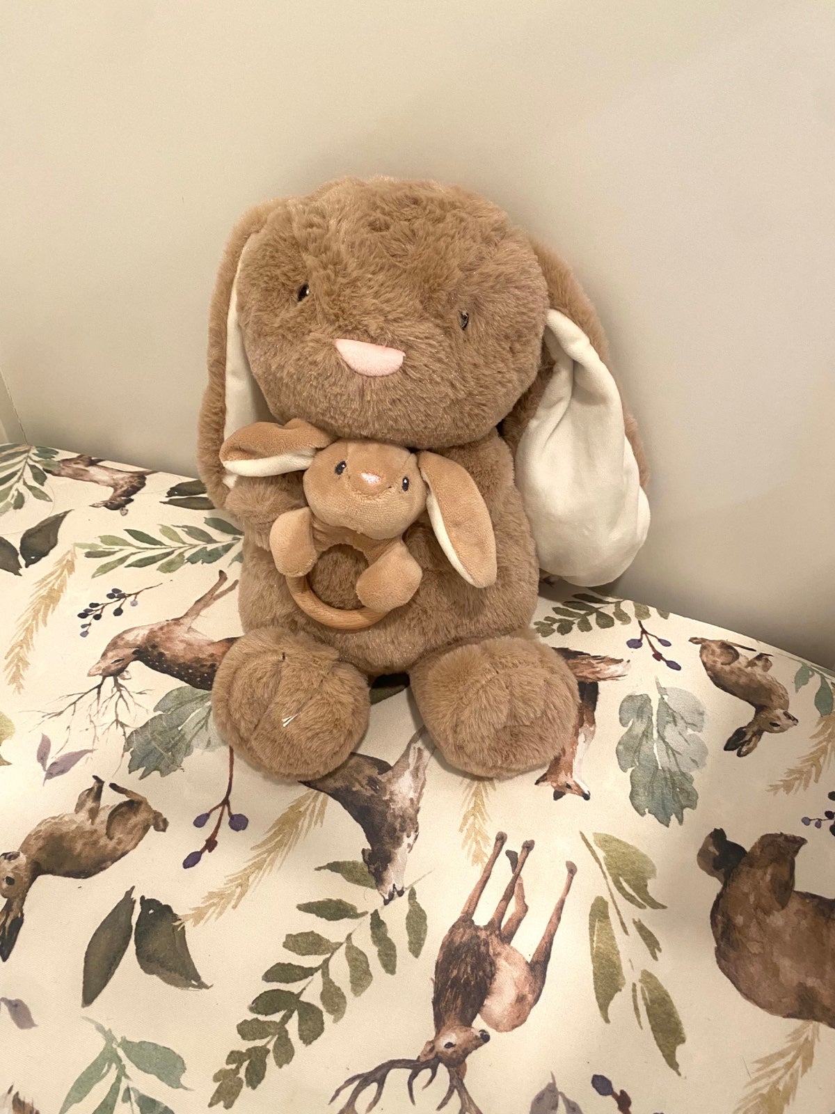 Neutral brown easter bunny stuffed animal