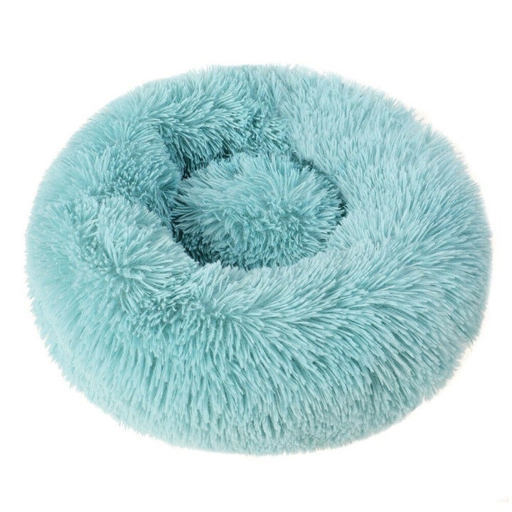 Blue Pet Bed Dog (16 in) Diameter