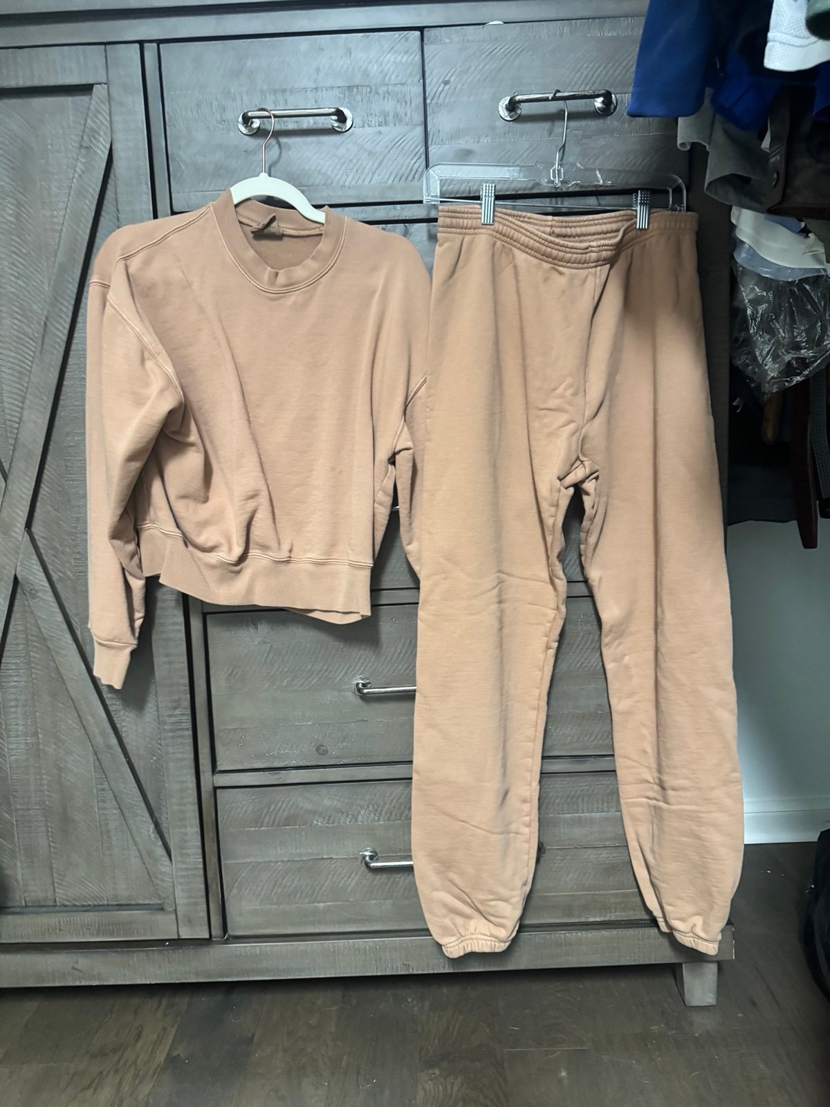 SKIMS Outdoor Fleece The Jogger Tigers Eye 100% Cotton Womens