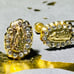 Guadalupe 14k gold earring 14k oro