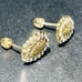 Guadalupe 14k gold earring 14k oro