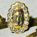 Guadalupe 14k gold earring 14k oro