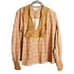Mi Golondrina Beatriz Blouse Rosa y Mostaza Size Medium Embroidered Tassel