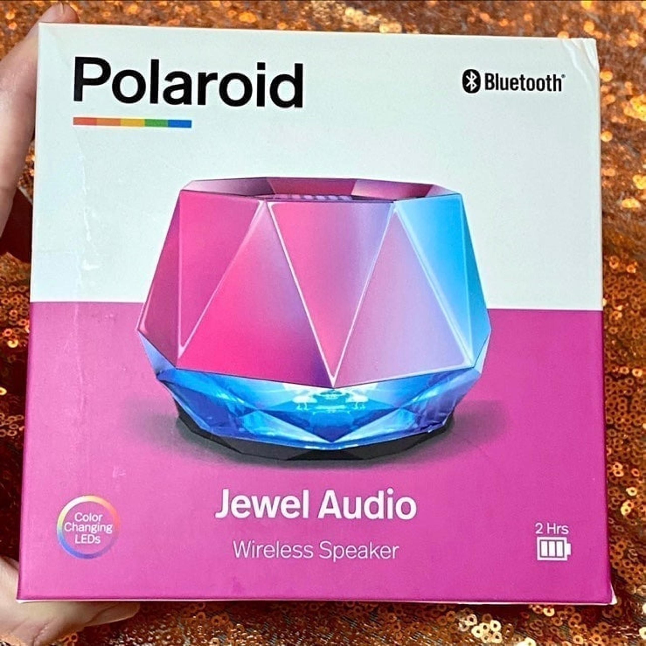 POLAROID Jewel Audio LED Wireless Speaker - Light Up Portable Bluetooth