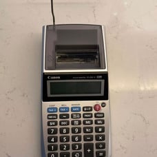 Canon P1-DHV Printing Business Tax Calculator 12 Digit , New Batteries Included