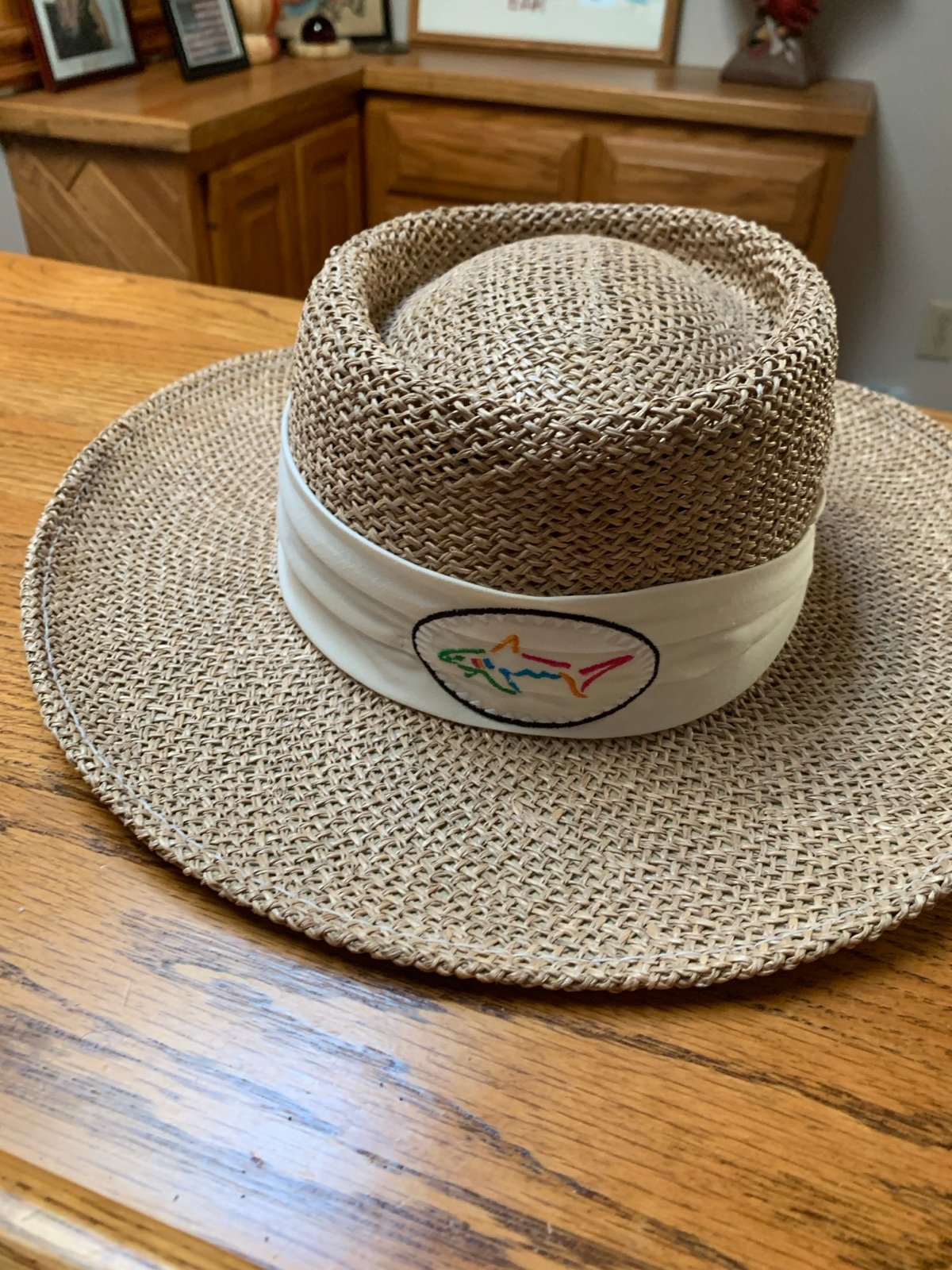 Heineken & Greg Norman Shark Straw Golf Hat: one size