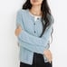 Madewell Light Feather Blue Soft Fuzzy Furry Hewitt Cardigan Sweater X-Small XS