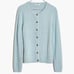 Madewell Light Feather Blue Soft Fuzzy Furry Hewitt Cardigan Sweater X-Small XS