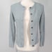 Madewell Light Feather Blue Soft Fuzzy Furry Hewitt Cardigan Sweater X-Small XS