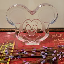 Disney Mickey Mouse Crystal Paperweight