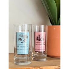 RARE Anthropologie Dessert Diaries Carrot Cake & Cheesecake Glasses