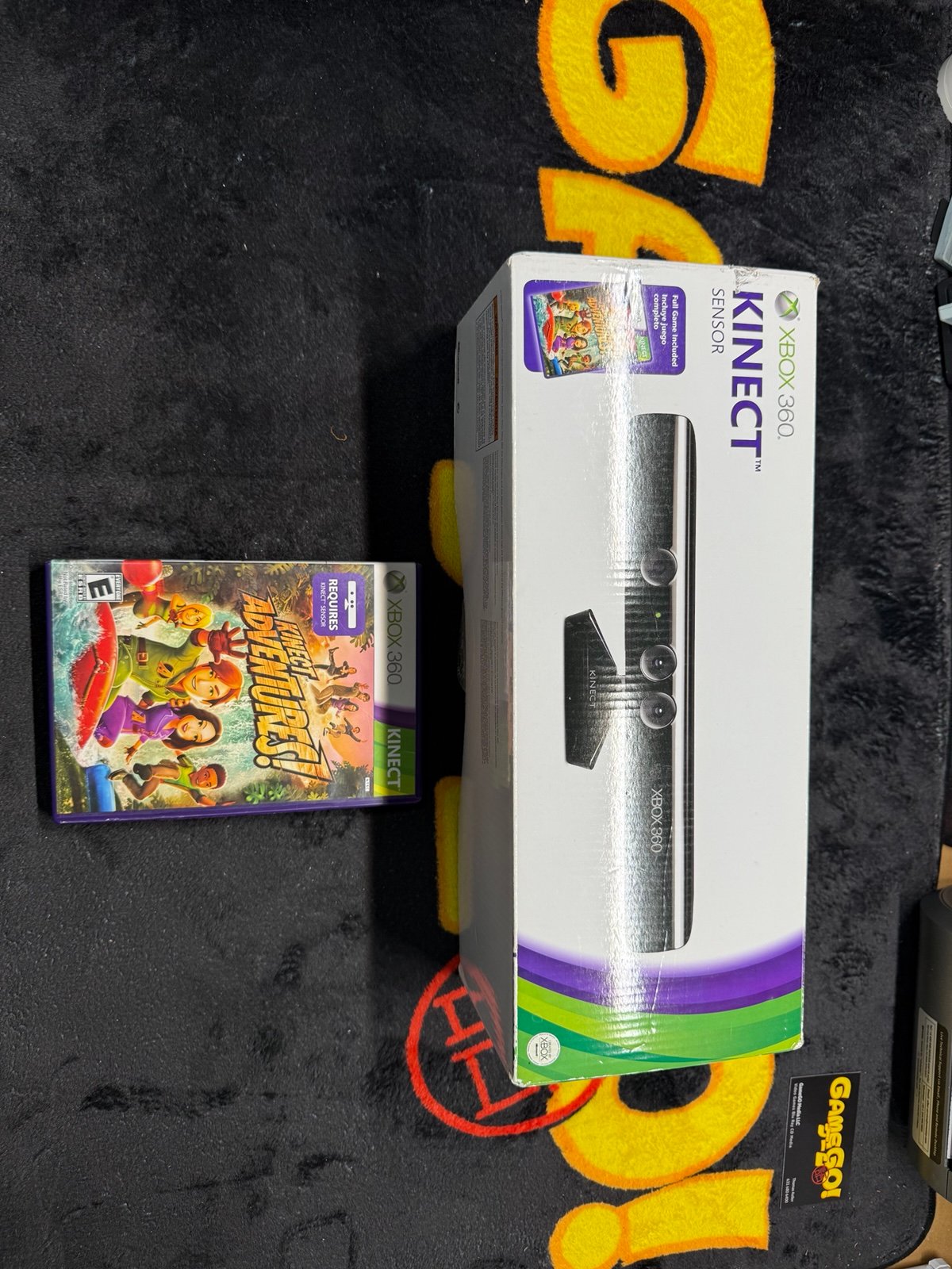 Kinect Sensor Boxed with Kinect Adventures for Microsoft Xbox 360