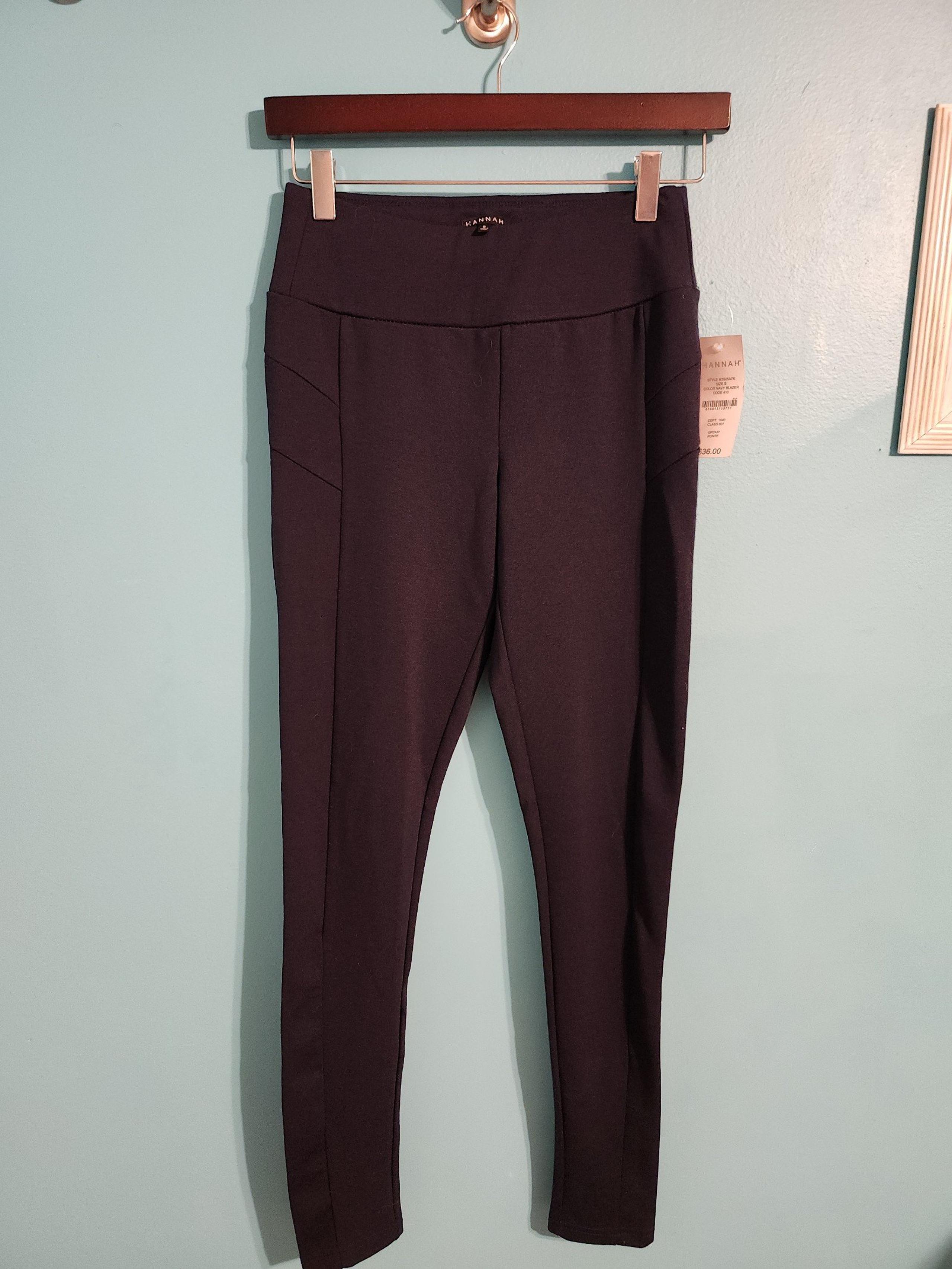 HANNAH Navy Blue Leggings Sze Small