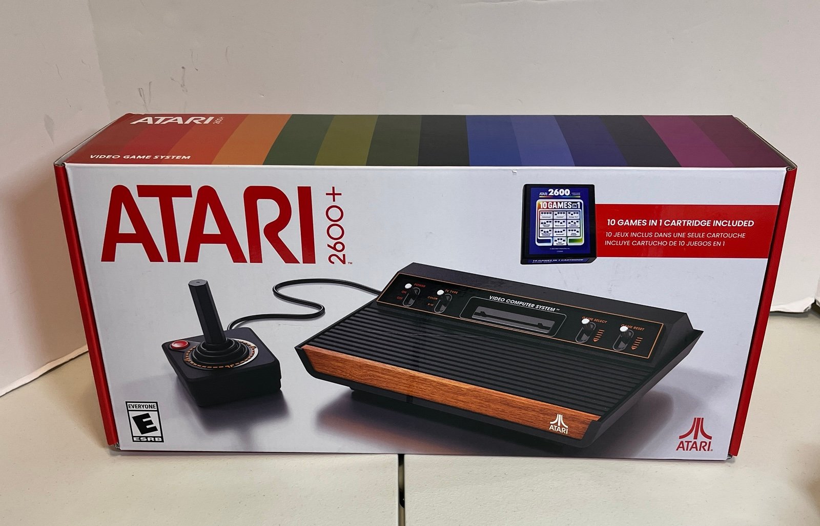 Atari 2600+ Plus Gaming Console Includes 10 in 1 Game Cartridge + 2 Joysticks