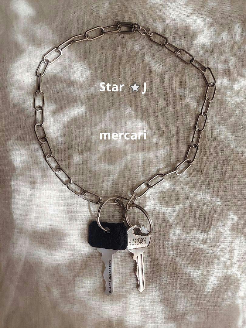 【関税&送料込】Mm6 Maison Margiela Key Necklace MM6 Maison Margiela Candle Waxed key-pendant Necklace
