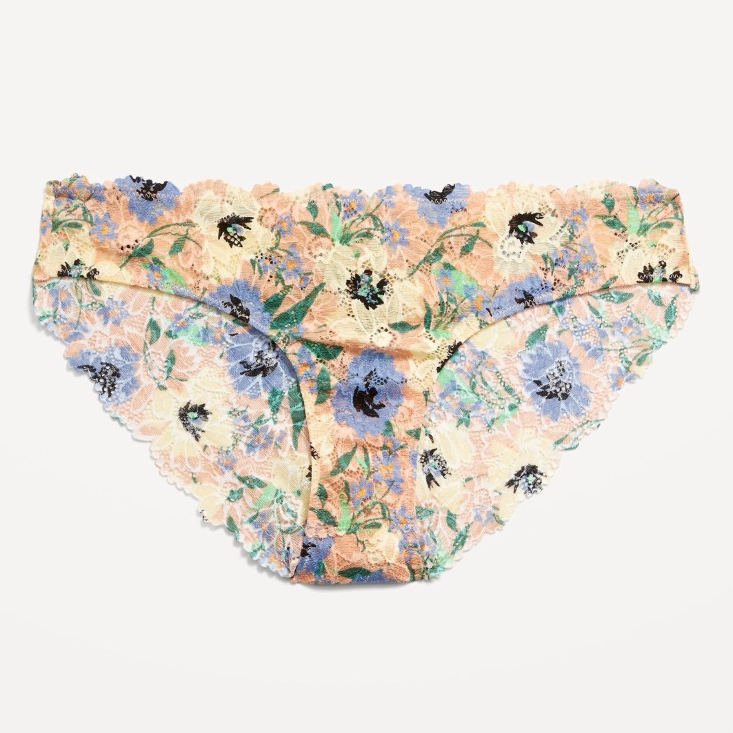 NWT Old Navy Floral Mid-Rise Lace Bikini Underwear - Small