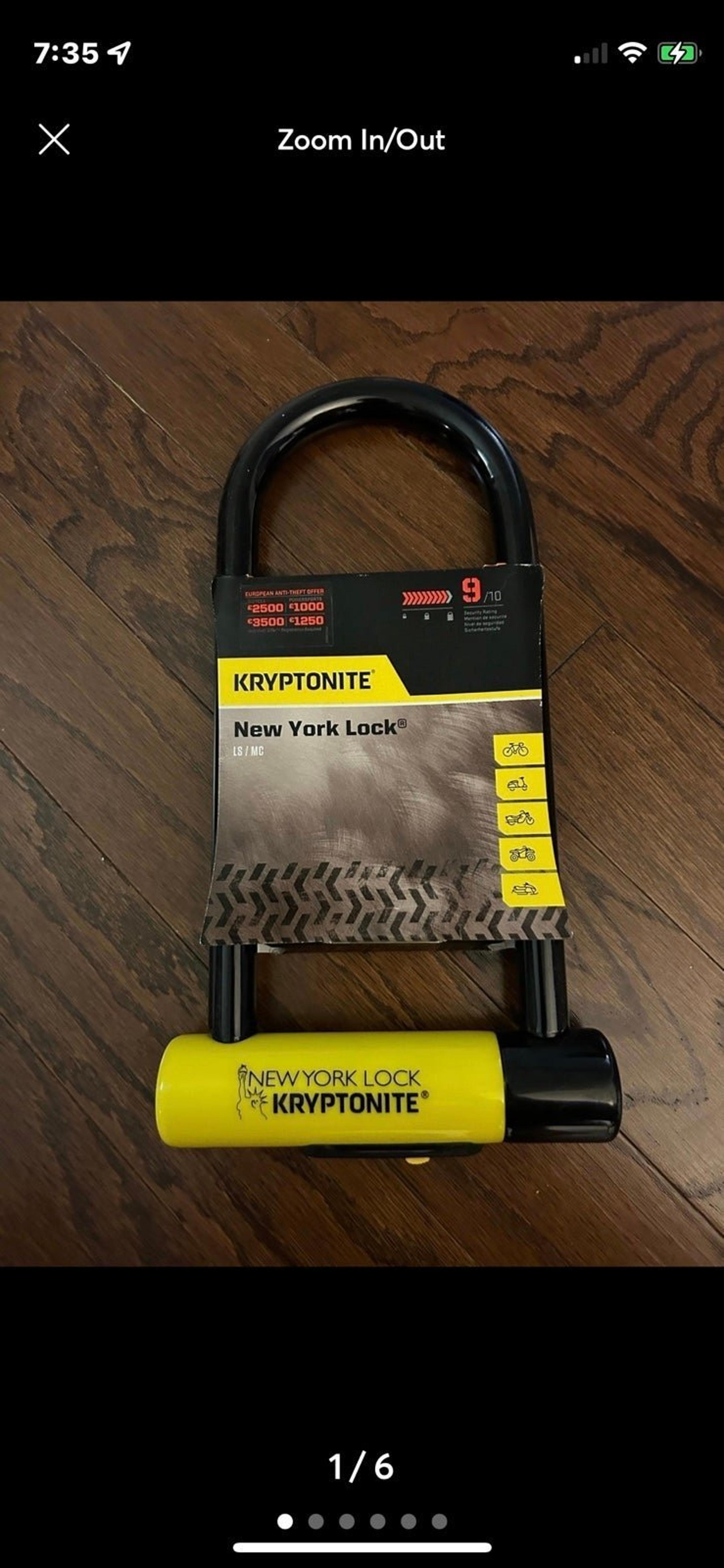 Kryptonite New-U New York Lock Standard U-Lock