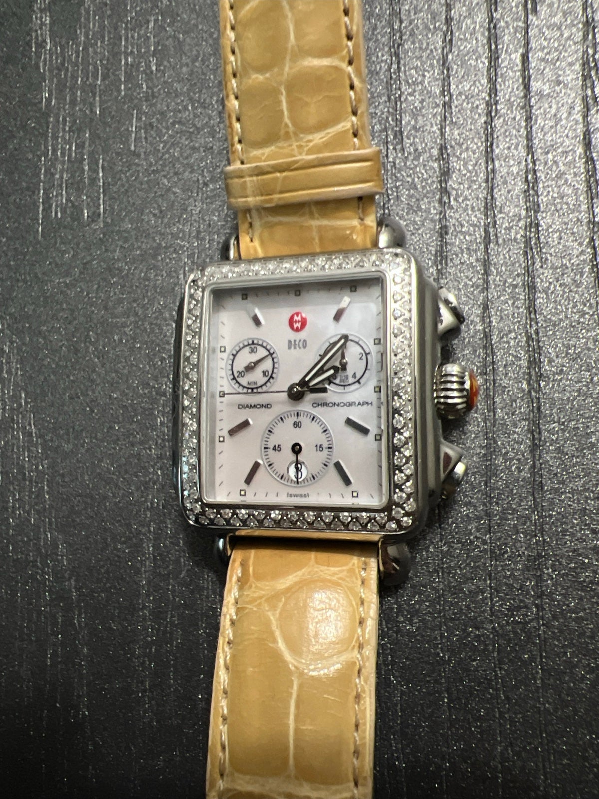 MICHELE Deco Diamond Watch